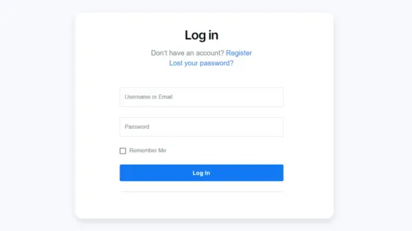 Website Profile Registration
